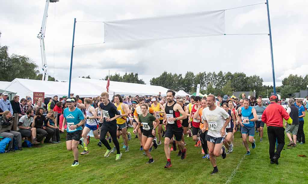 Competitors at the start of the Road Race